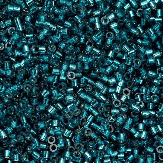 John Bead Silver Lined Cylin Beads 11/0 Glass Cylindrical Seed Beads, 25g